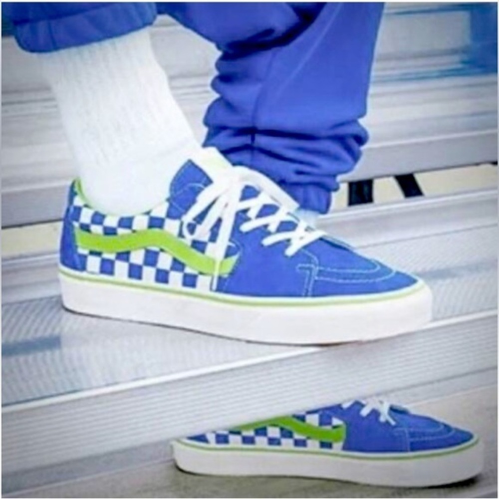 Vans SK8-Low in Blue / Volt NWOB